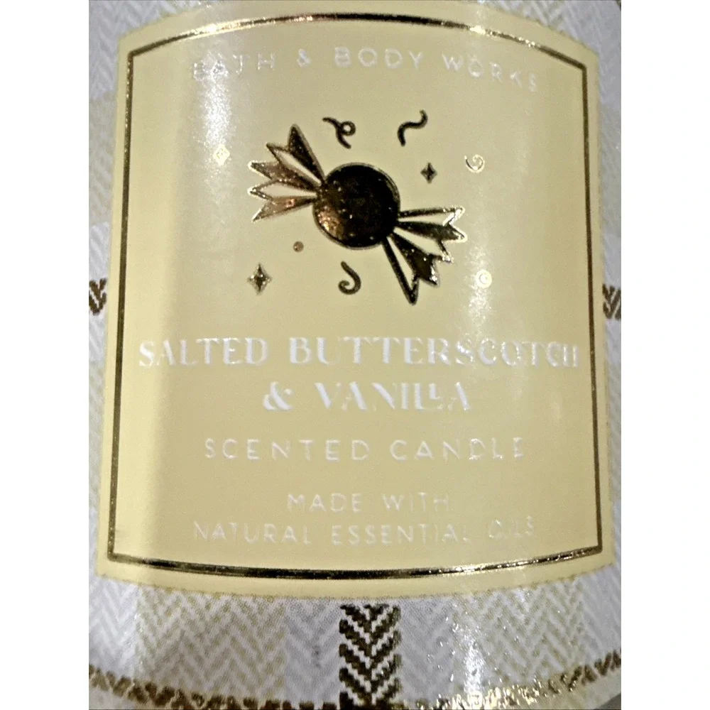 SALTED BUTTERSCOTCH & VANILLA ~ 7 oz. Jar Candle ~ Bath & Body Works